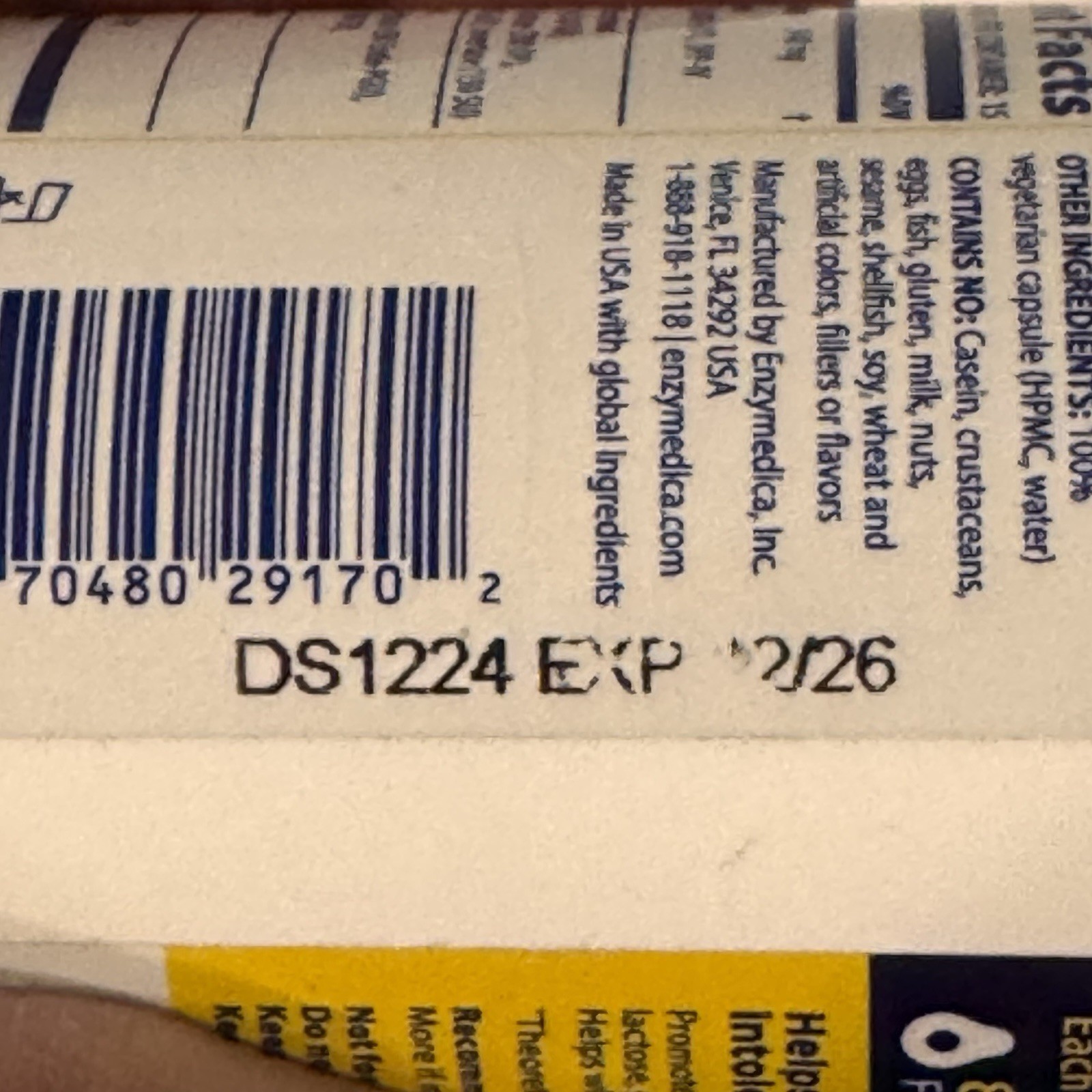 Enzymedica Digest Gold (45) & Digest Spectrum (30) & GlutenEase (60) 12/26-8/27