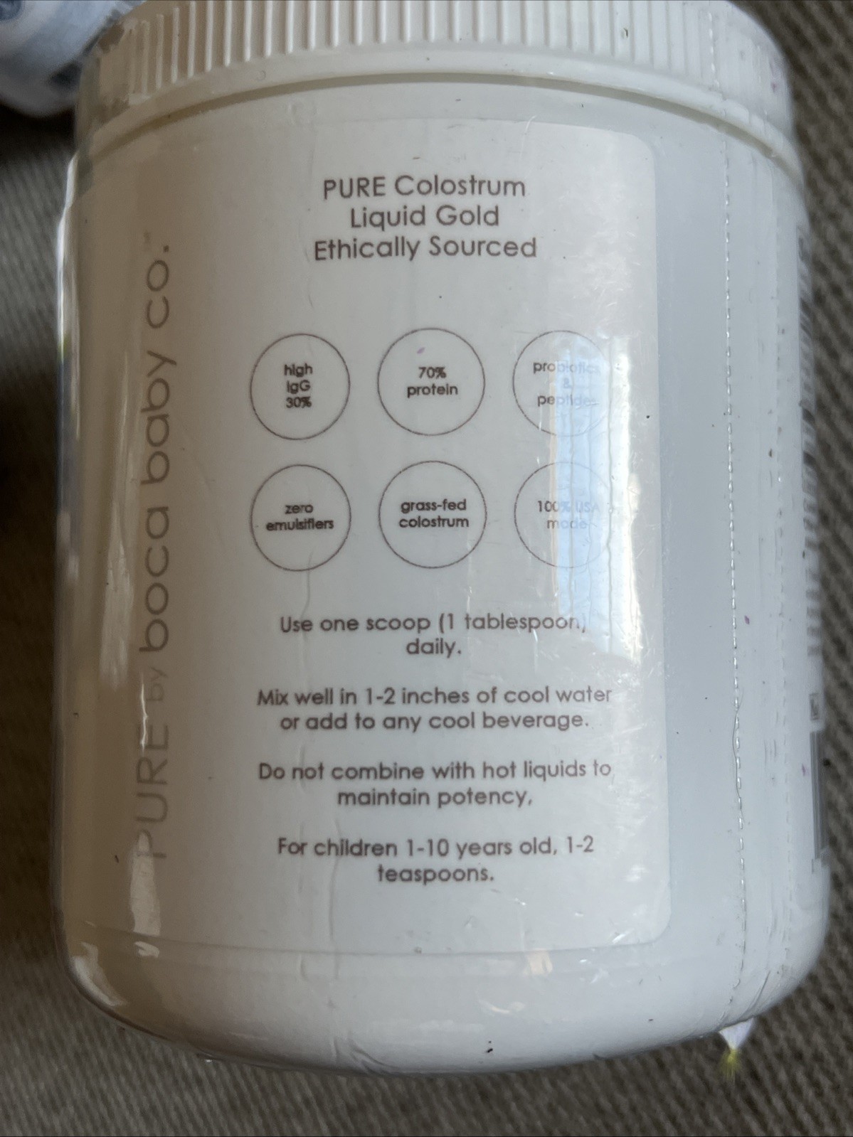 PURE by Boca Baby COLOSTRUM 5.29 Oz BB 2027