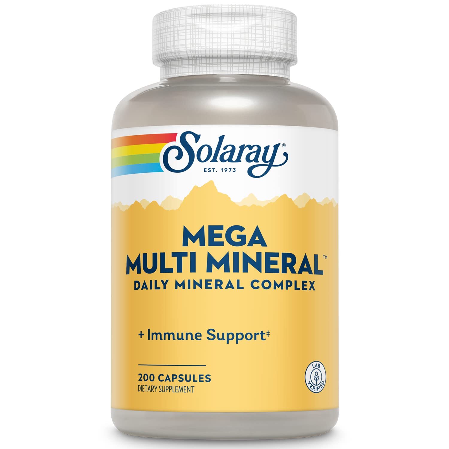 Mega Multi Mineral Supplement 200 Count Chelated Minerals for Health Support