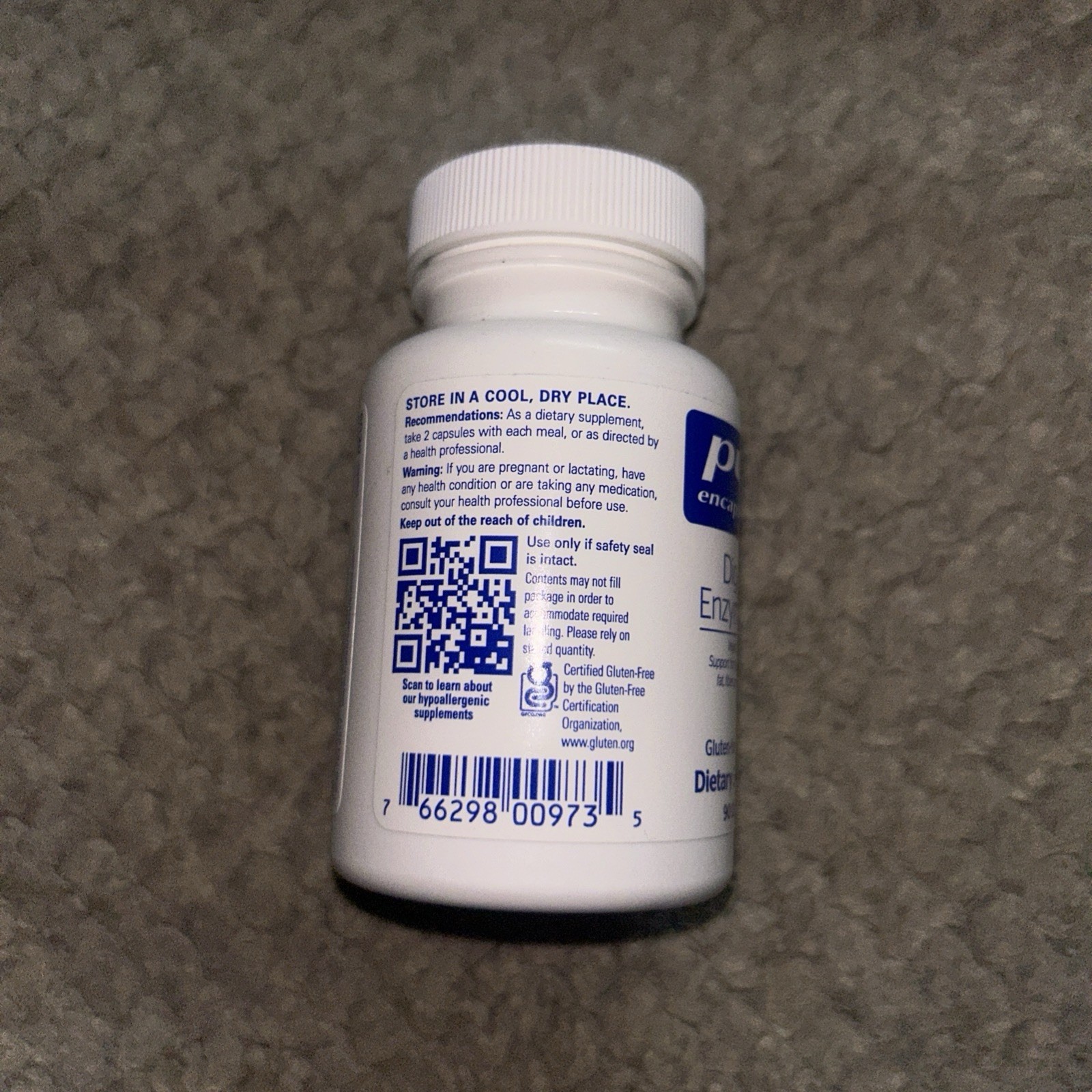 Pure Encapsulations Digestive Enzymes Ultra 90 Capsules EXP 11/2026