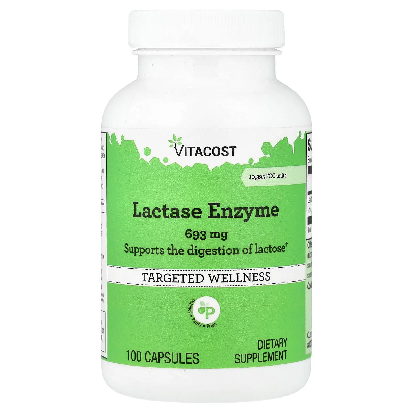 Lactase Enzyme, 693 mg, 100 Capsules