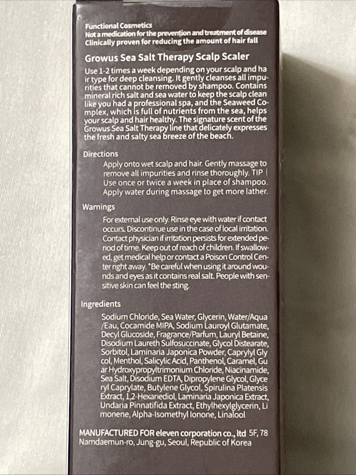Growus Sea Salt Therapy Scalp Scaler 120g For Oily And Scalp Concern
