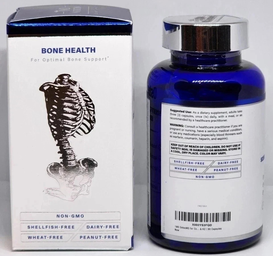 1MD Nutrition OsteoMD Bone Health Support 90 Softgels Pack of 3- EXP-02/2027