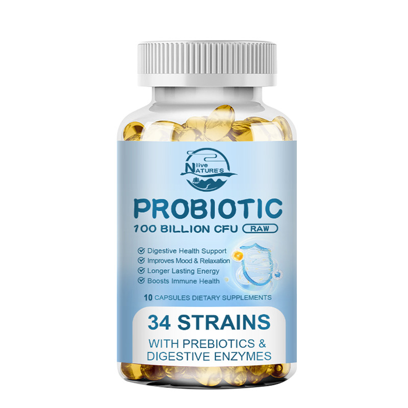 Digestive Enzymes + Probiotics Capsules – Gut Health Support & Relief Bloating
