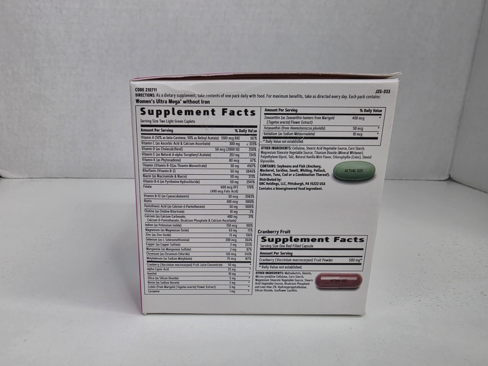 GNC Women’s Vitapak Program Live Well 30 Packs 30 Day Supply Multivitamin New