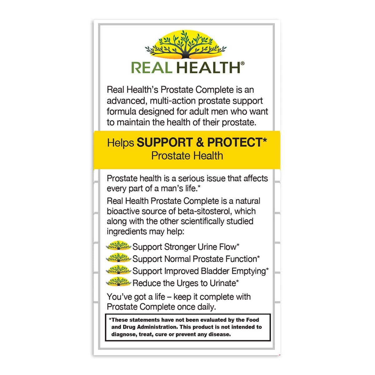 Real Health The Prostate Formula – 30 Count (Pack of 1)