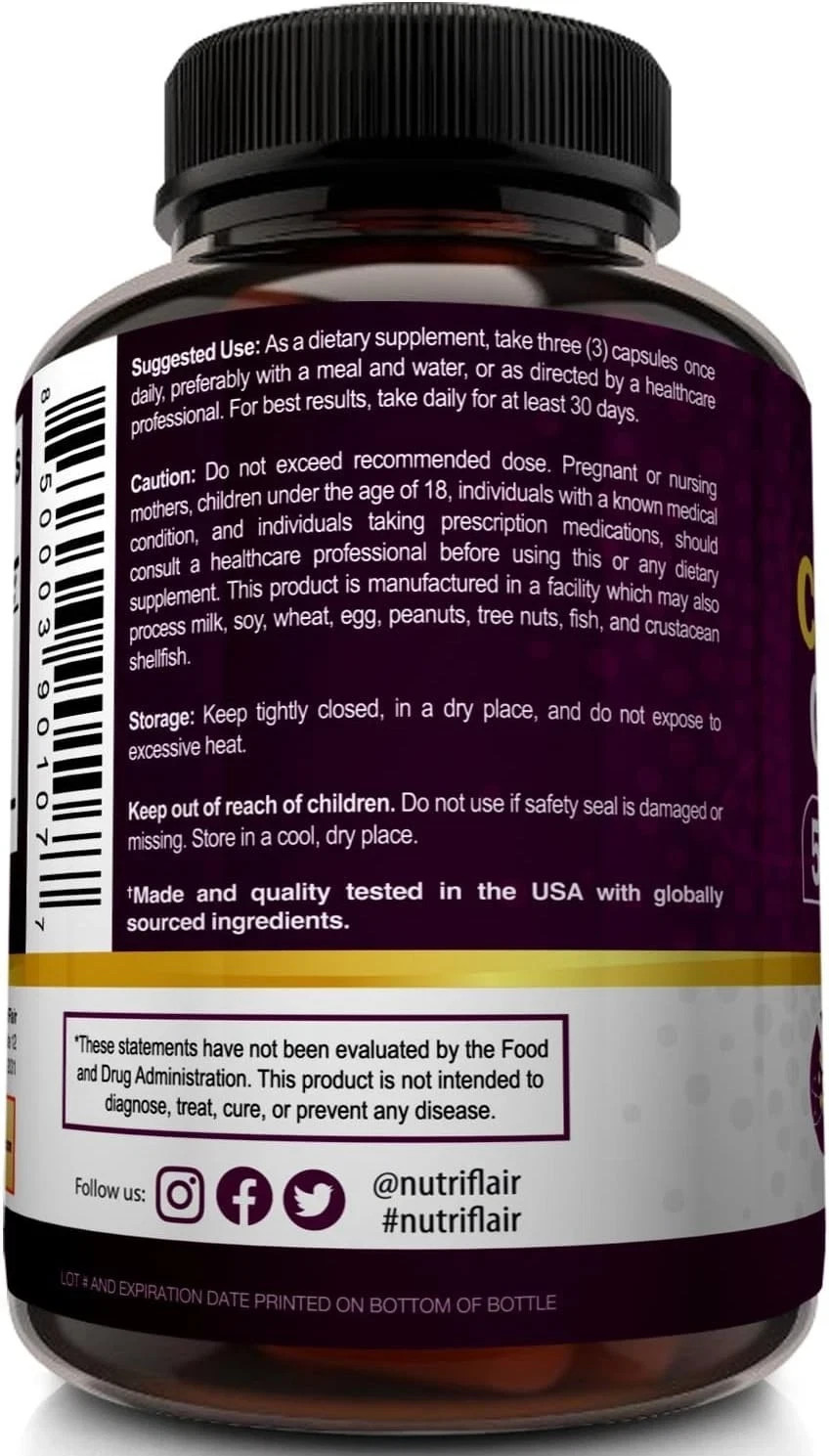 Multi Collagen Peptides Supplement 2250Mg with Types I II III V X