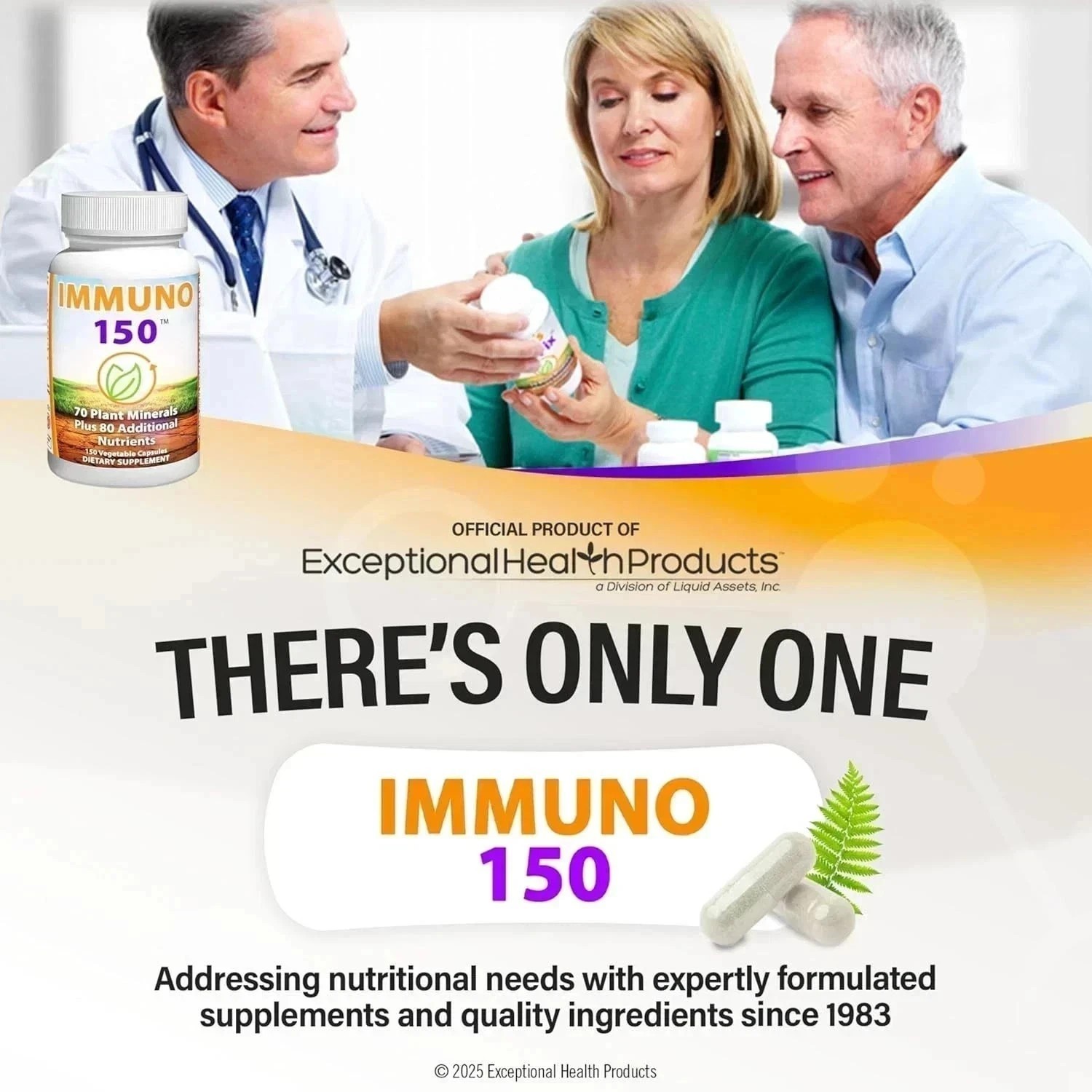 NEW Immuno 150, Immune Support Supplement, Packed with 70 Plant Minerals