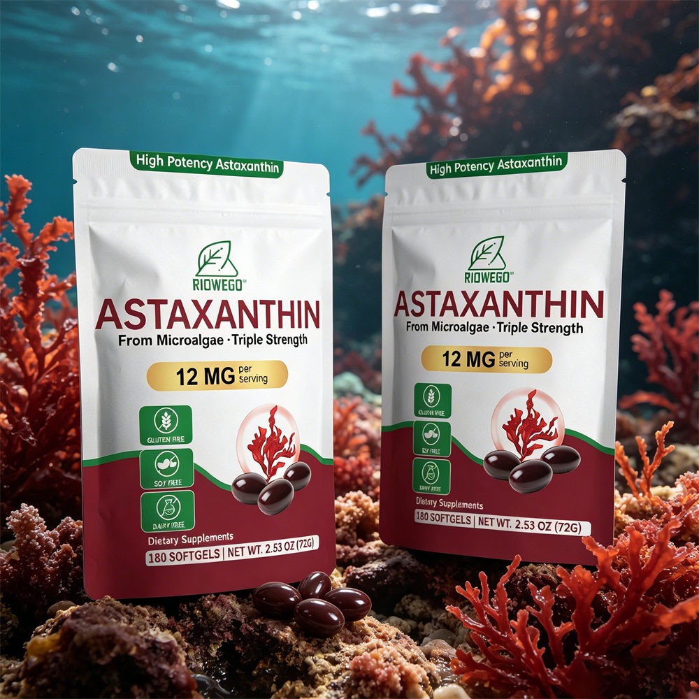 Astaxanthin 12mg Softgels | Premium Astaxanthin Antioxidant Supplements