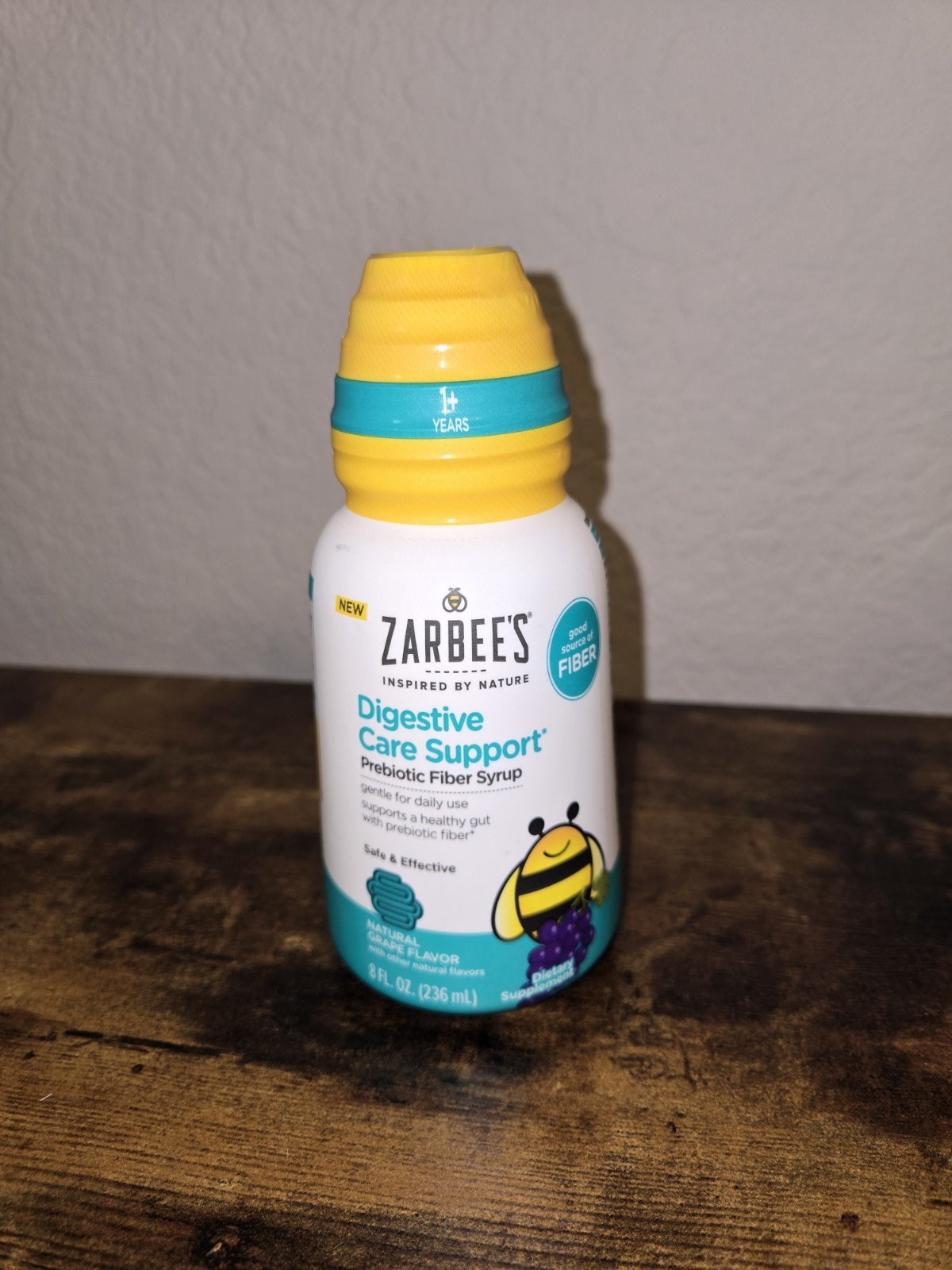 NEW CHILDRENS ZARBEES DIGSTIVE CARE SUPPORT PREBIOTIC FIBER GRAPE SYRUP EXP 3/27
