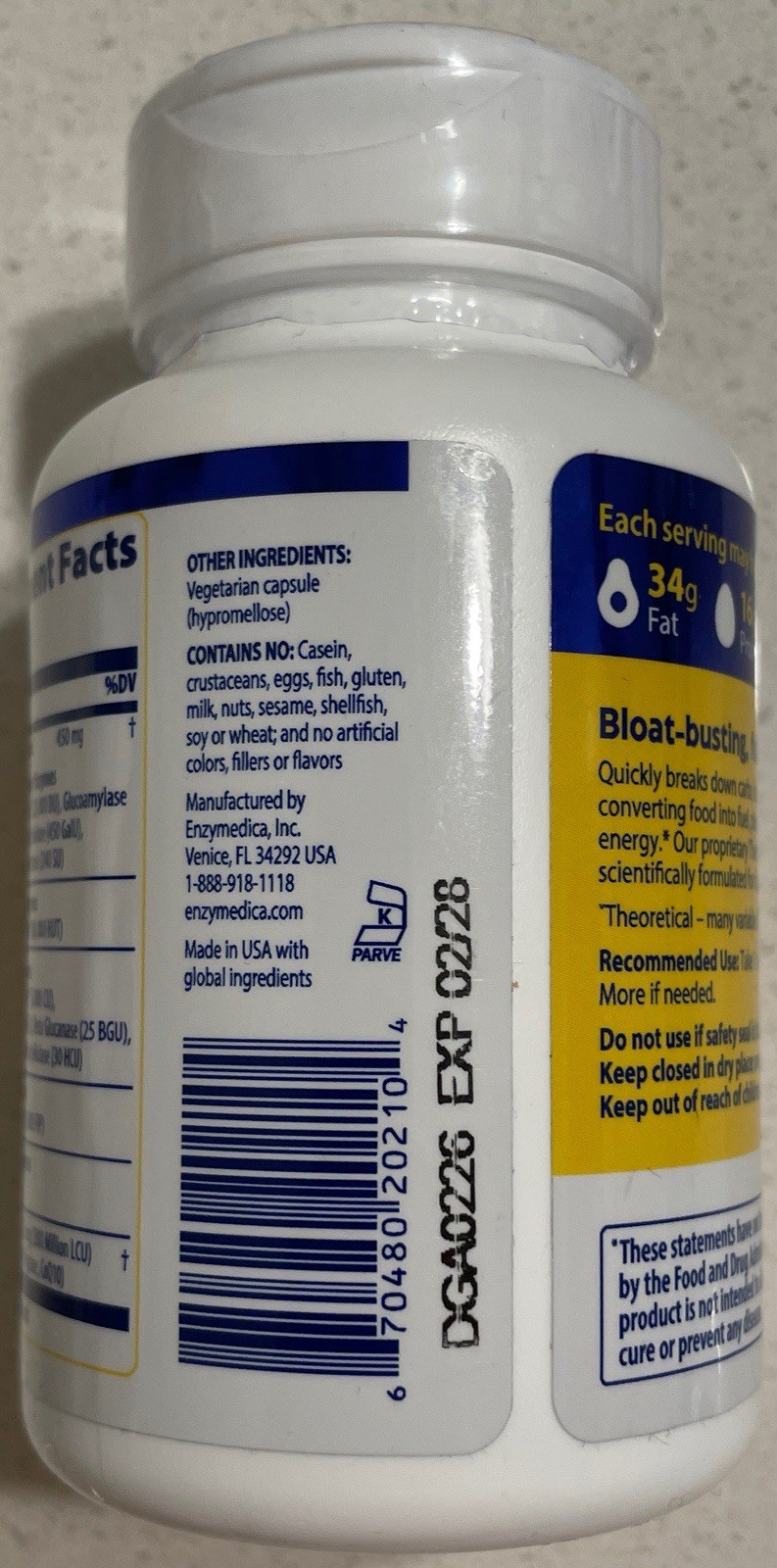 Enzymedica Digest Gold Maximum Strength – 90 Capsules – Expires 2027/2028