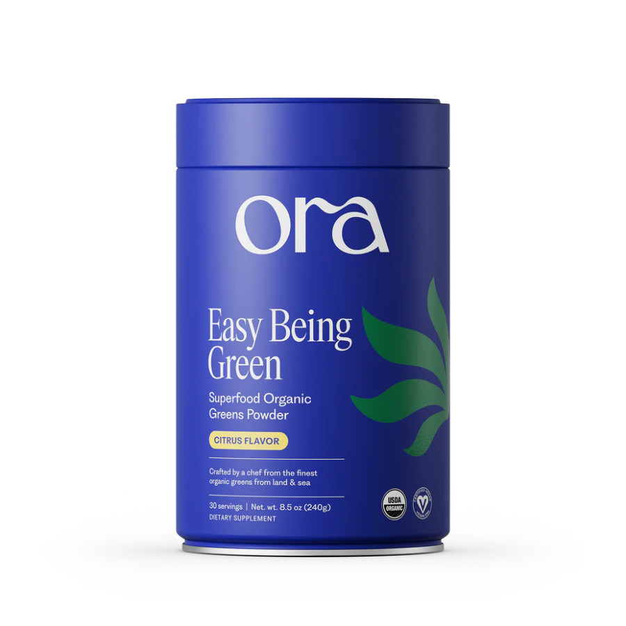 Ora Organic Easy Being Green – Superfood Greens Powder, Citrus Flavor, 30 Srv