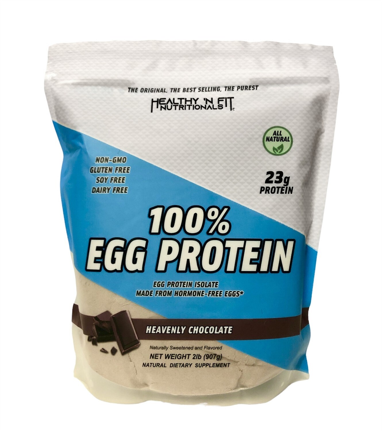 HEALTHY N FIT – 100% Egg Protein 2lb, Chocolate- The Best Egg Protein, Natural