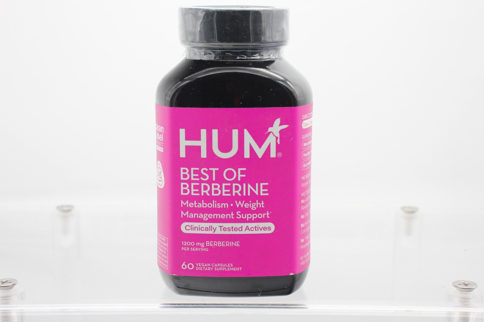 HUM Best of Berberine Metabolism Supplement, 1200mg/Serving; 60 Capsules (01/28)