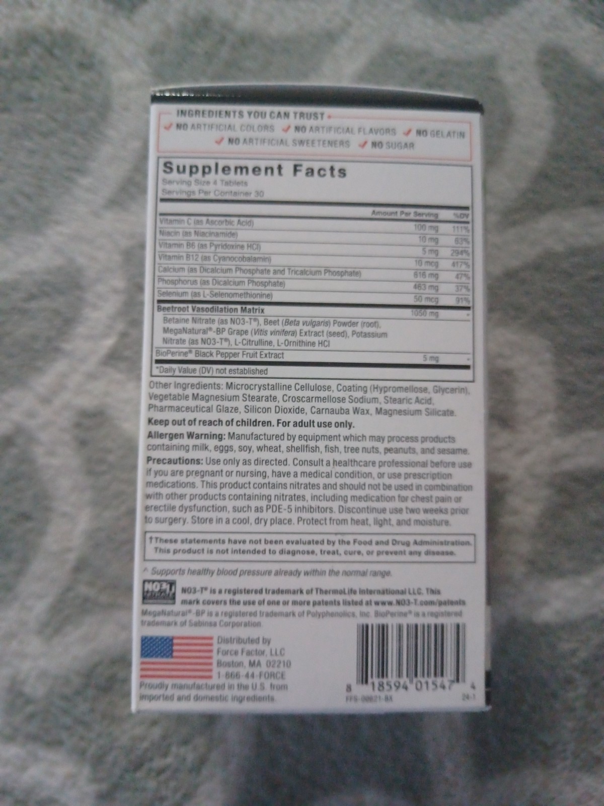 Total Beets Circulation Superfood with Blood Pressure Support 120ct Exp. 12/28