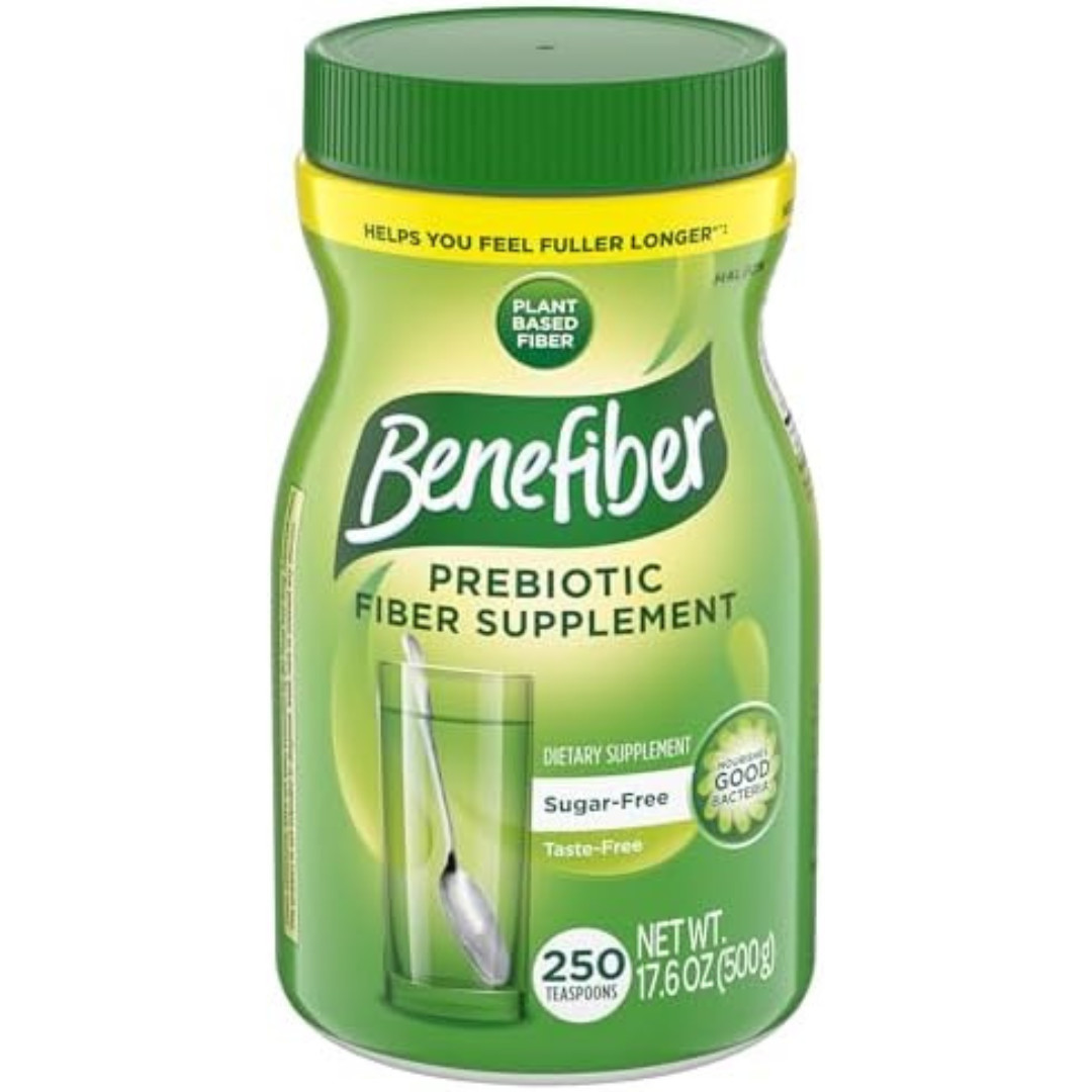 Benefiber Fiber Prebiotic Supplement Powder250 Teaspoons (17.6 Ounces