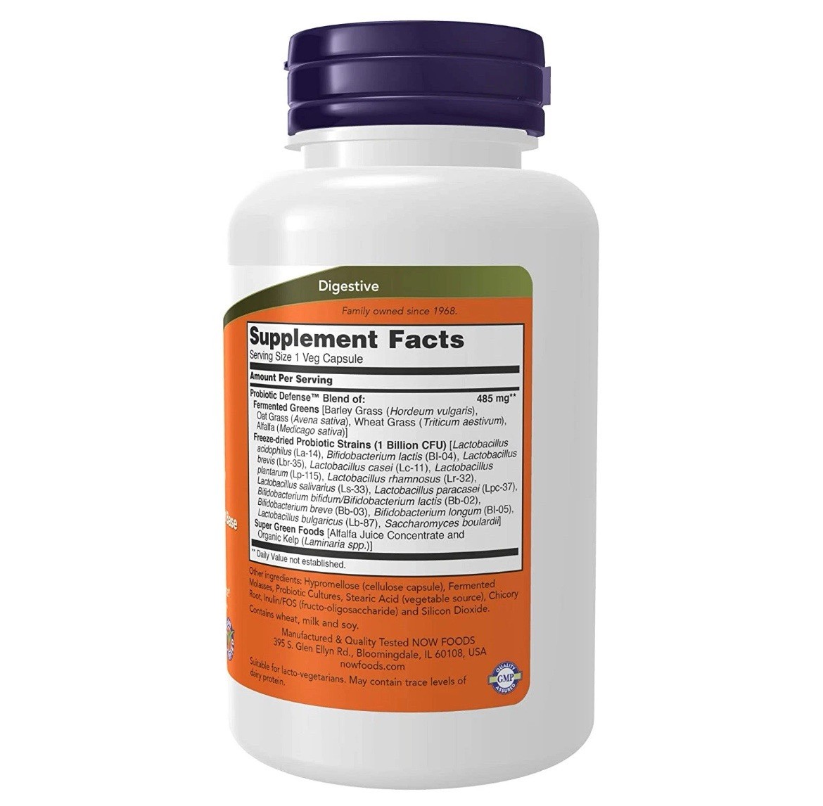 NOW FOODS Probiotic Defense 90 Veg Capsules Exp 02/2026