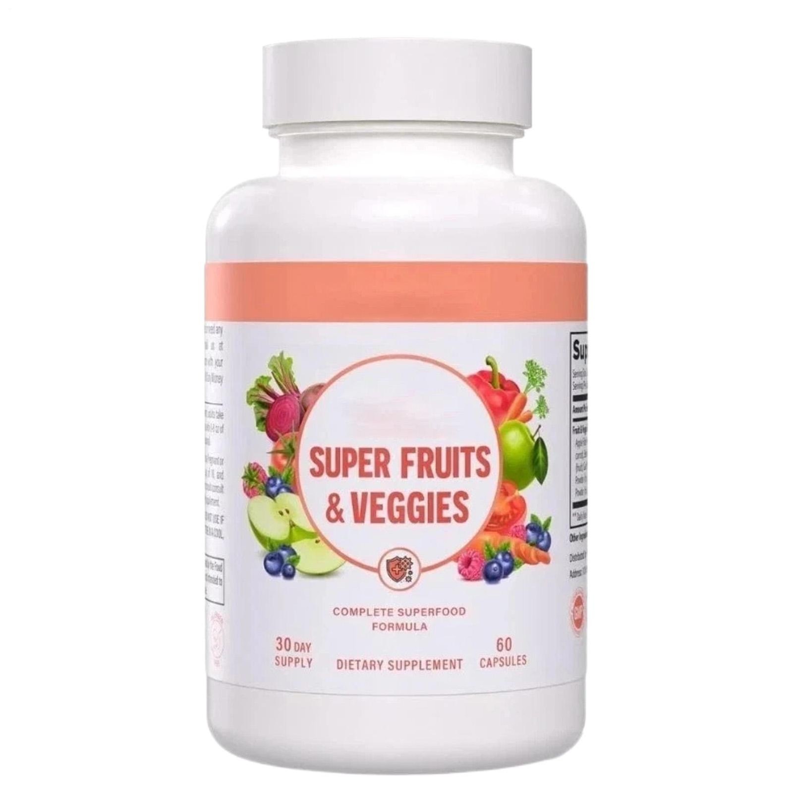 Vital Super Fruits and Veggies Powerful Daily Superfood 60 Capsules