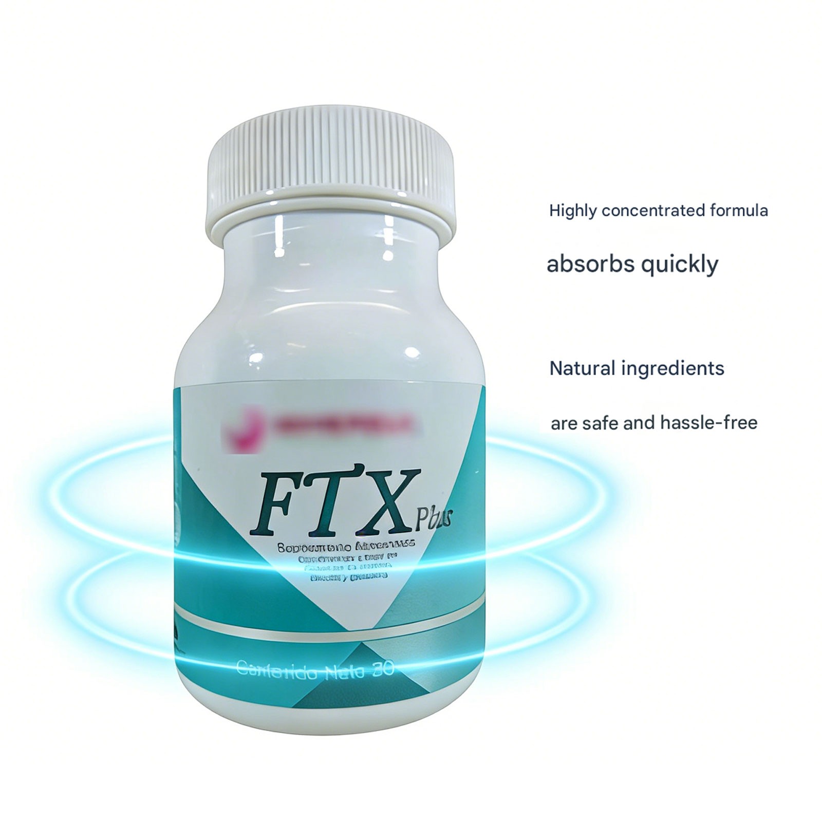 3 Pack FTXPlus 100% Natural Pure Power Naturally Supplement New