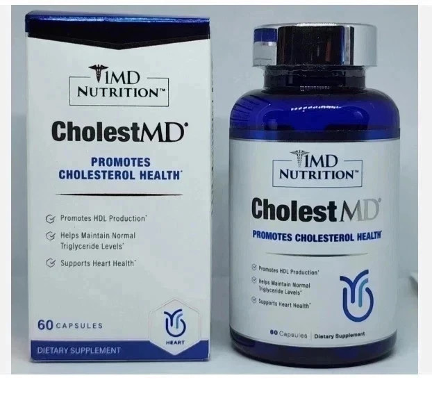 3 Pk 1MD Nutrition CholestMD Promotes Cholesterol Health 60 Caps Exp. 12/2027