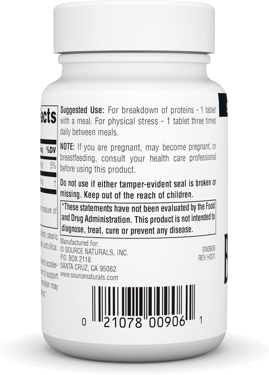 2 Pack Source Naturals Bromelain 500mg 60 Tablets Pineapple Enzyme