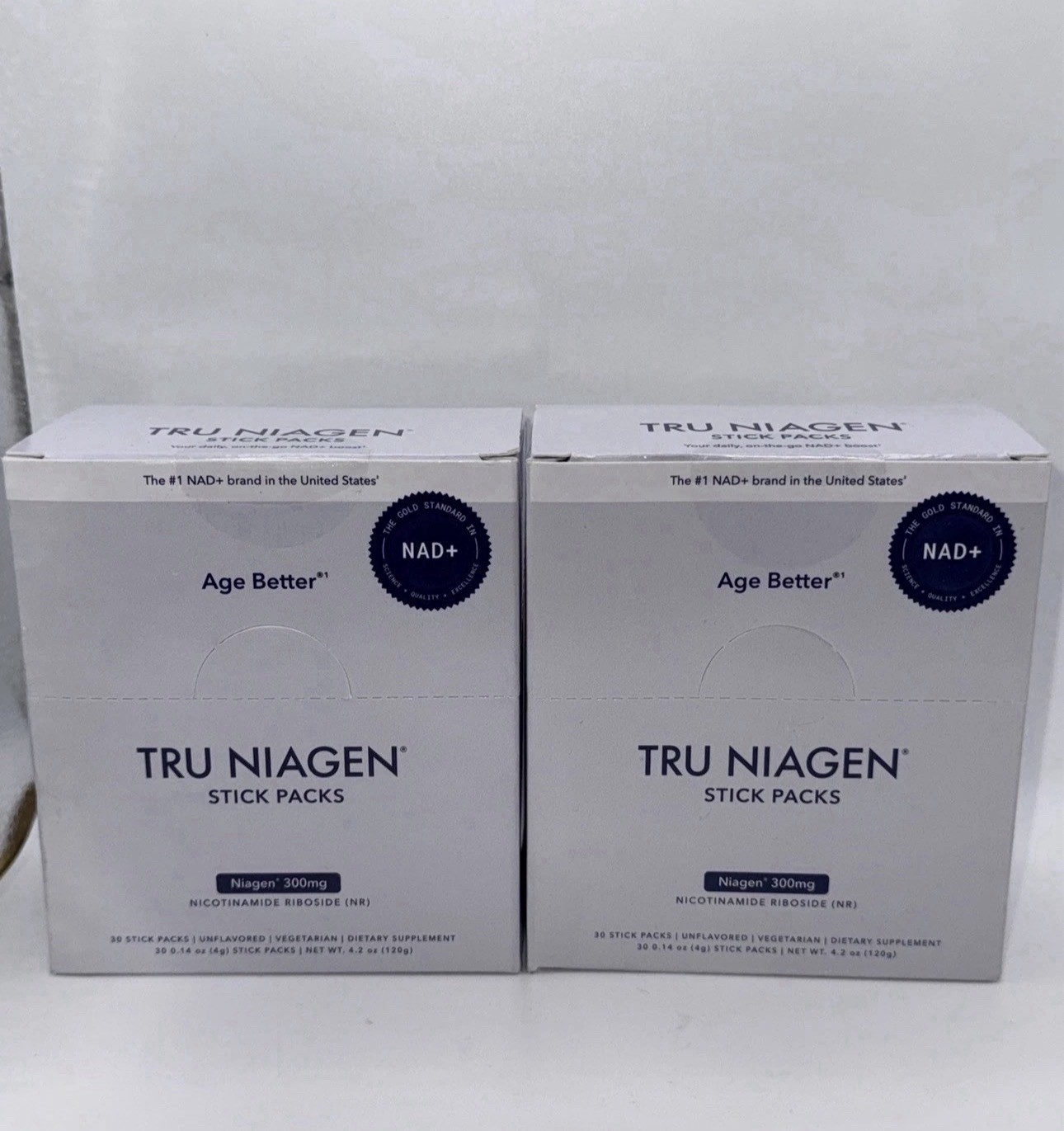 NAD+, Nicotinamide Riboside, Unflavored, 30 Stick Packs, 0.14 oz (4 g) Each