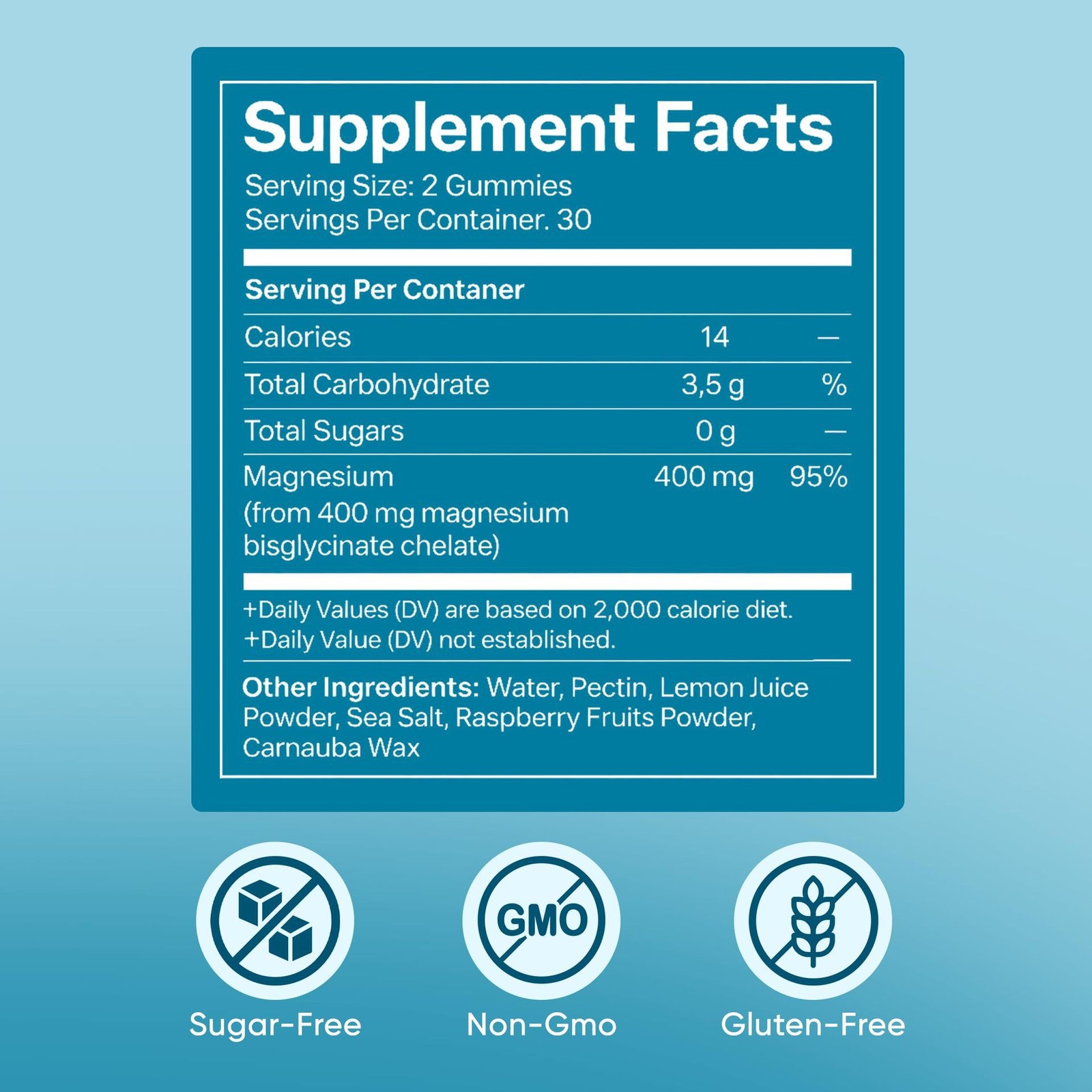 1~5 Bag Magnesium Bisglycinate Gummies Improve Sleep Raspberry Flavor 60 Gummies