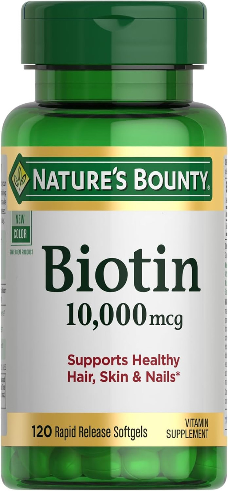 Biotin 10,000 Mcg, 250 Rapid Release Softgels