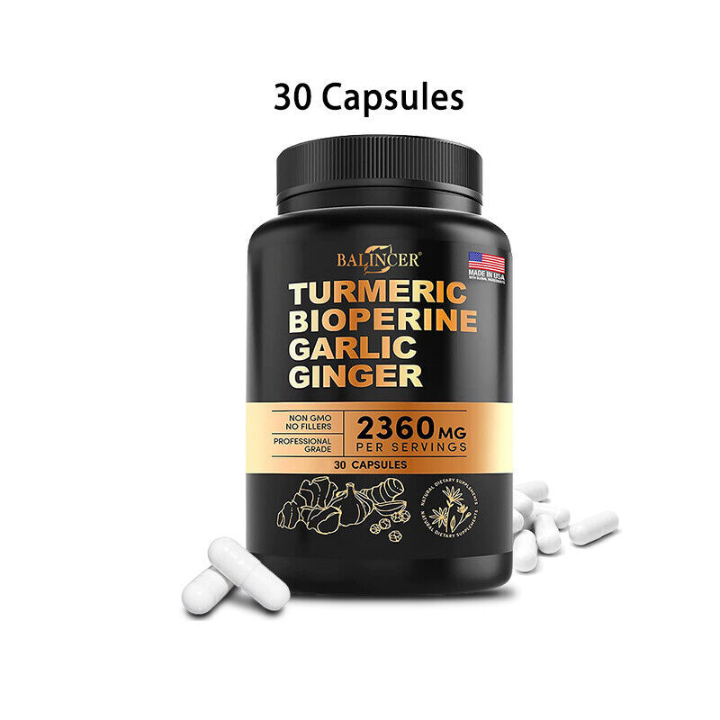 Turmeric, Biotin, Garlic, Ginger – Supports Joint combined with Heart Health – N