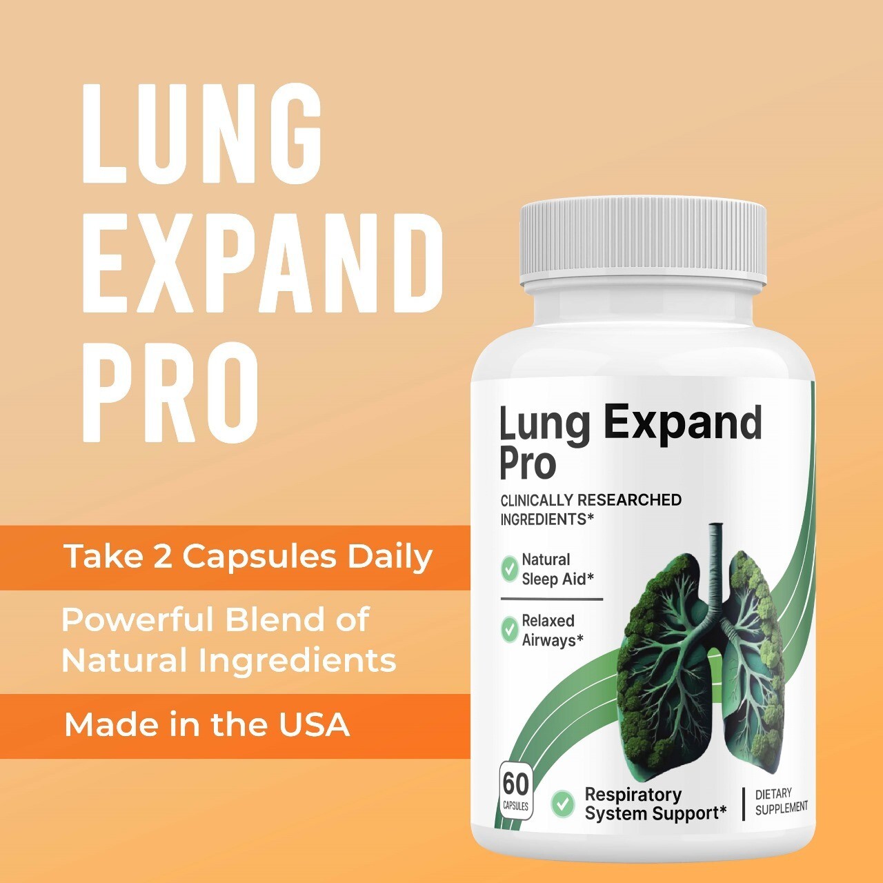 (1 Pack) Lung Expand Pro, LungExpandPro Advanced Supplement