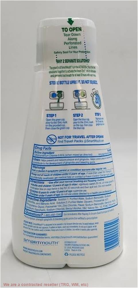 SmartMouth Clinical Activated Oral Rinse Mouthwash – 32 fl oz EXP: 02/2028