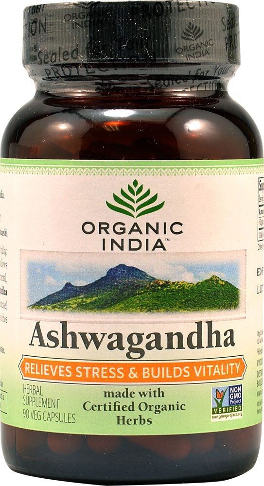 Organic India Ashvagandha OFFICIALLY USA 5 BOX 300 CAPS Healthy Stress Response