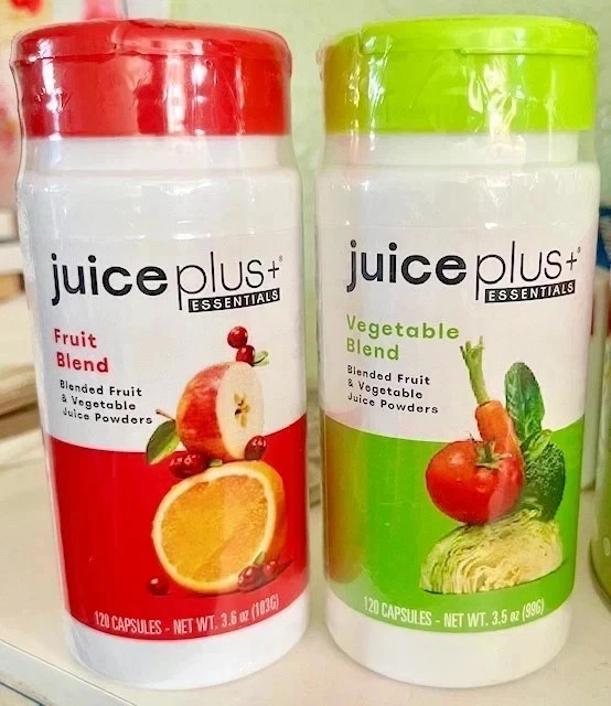 Juice Plus Vegetable & Fruit Blends 240 Capsules 2 Mo Supply 01/2027 New Sealed