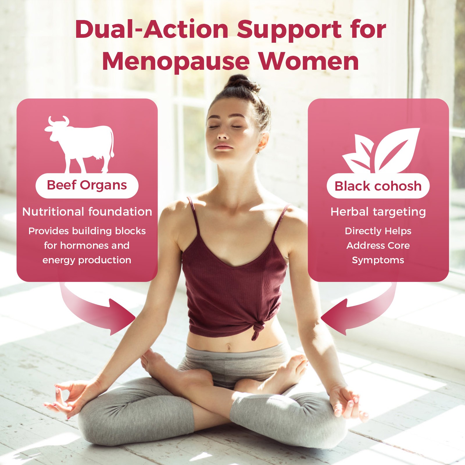2xMenopause Support Women’s Wellness Supports Improved Mood,Hormone Regulation