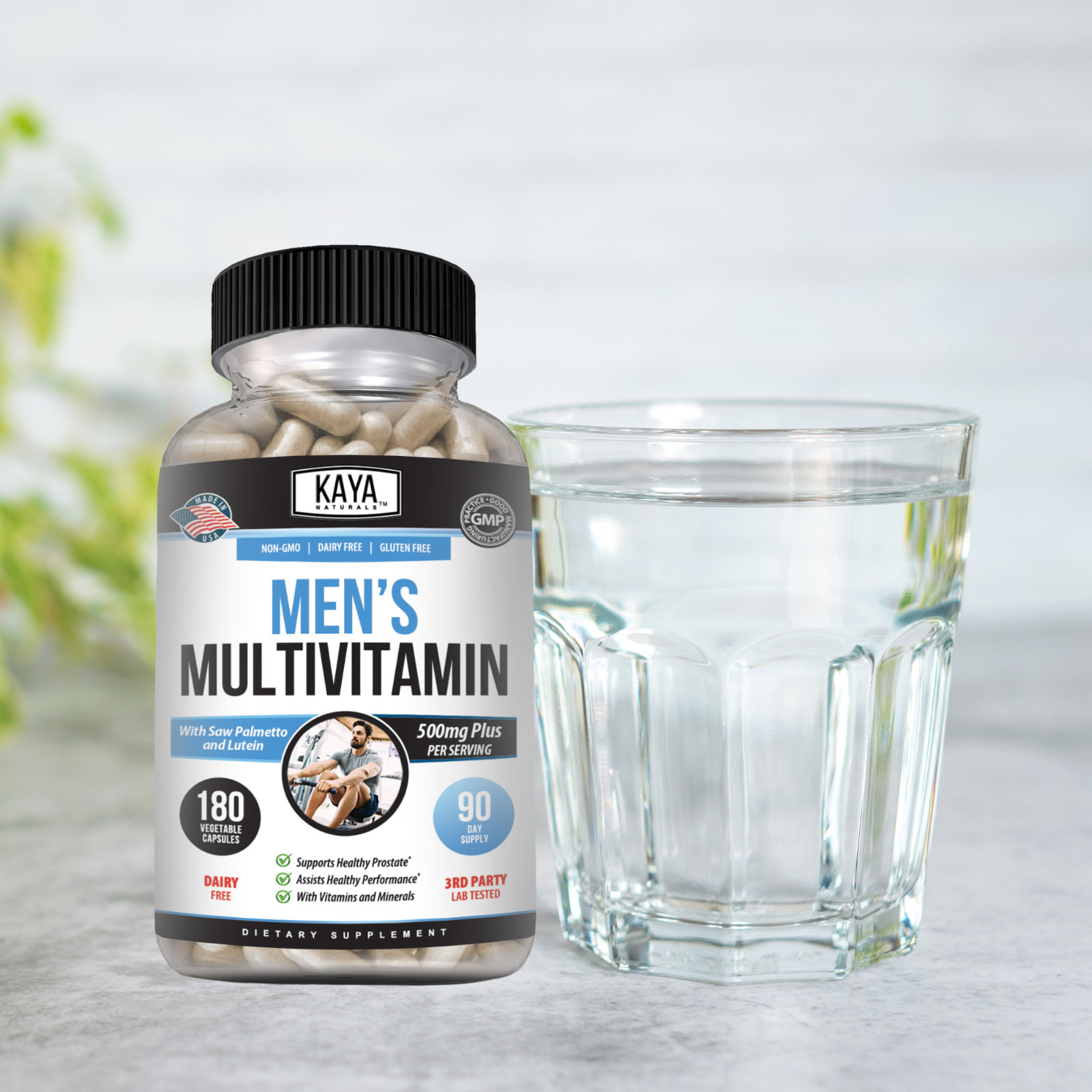 Multi Vitamin for Men 180ct Mens Prostate Multivitamin Multimineral Daily Zinc