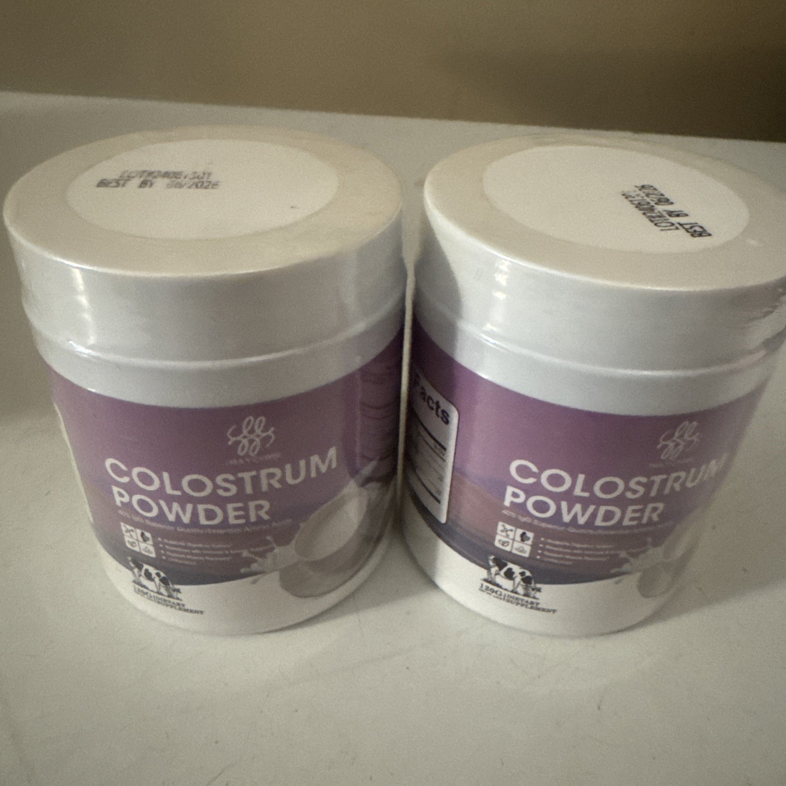 Lot Of 2 iMatchMe Bovine Colostrum Powder 120g/Each Exp 06/2026