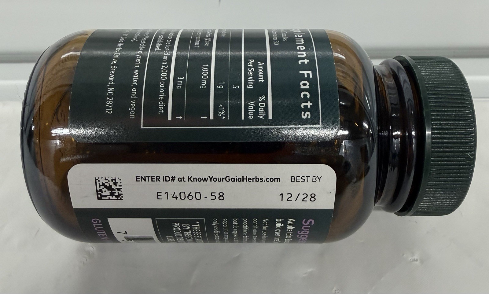 Gaia Herbs Vitex Berry 60 Vegan Liquid Phyto-Caps Exp 12/2028 New Sealed