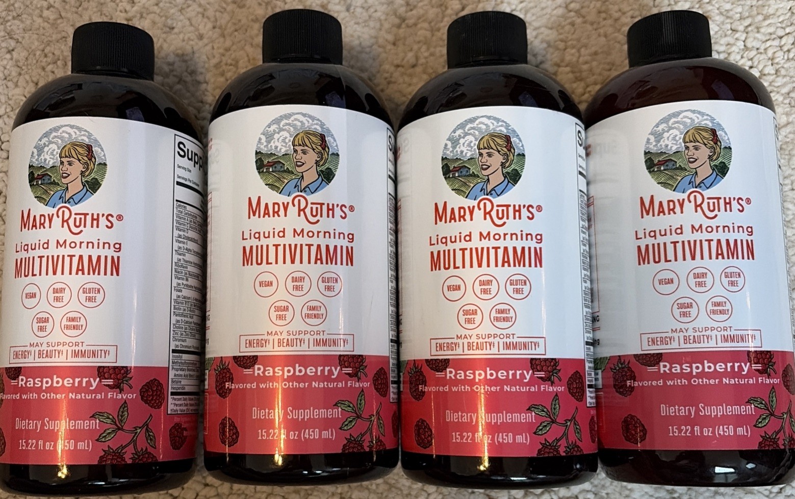 4 Pk Mary Ruth’s Liquid Morning Multivitamin ~ 15.22 FL OZ EA, EXP 4/27+, SEALED