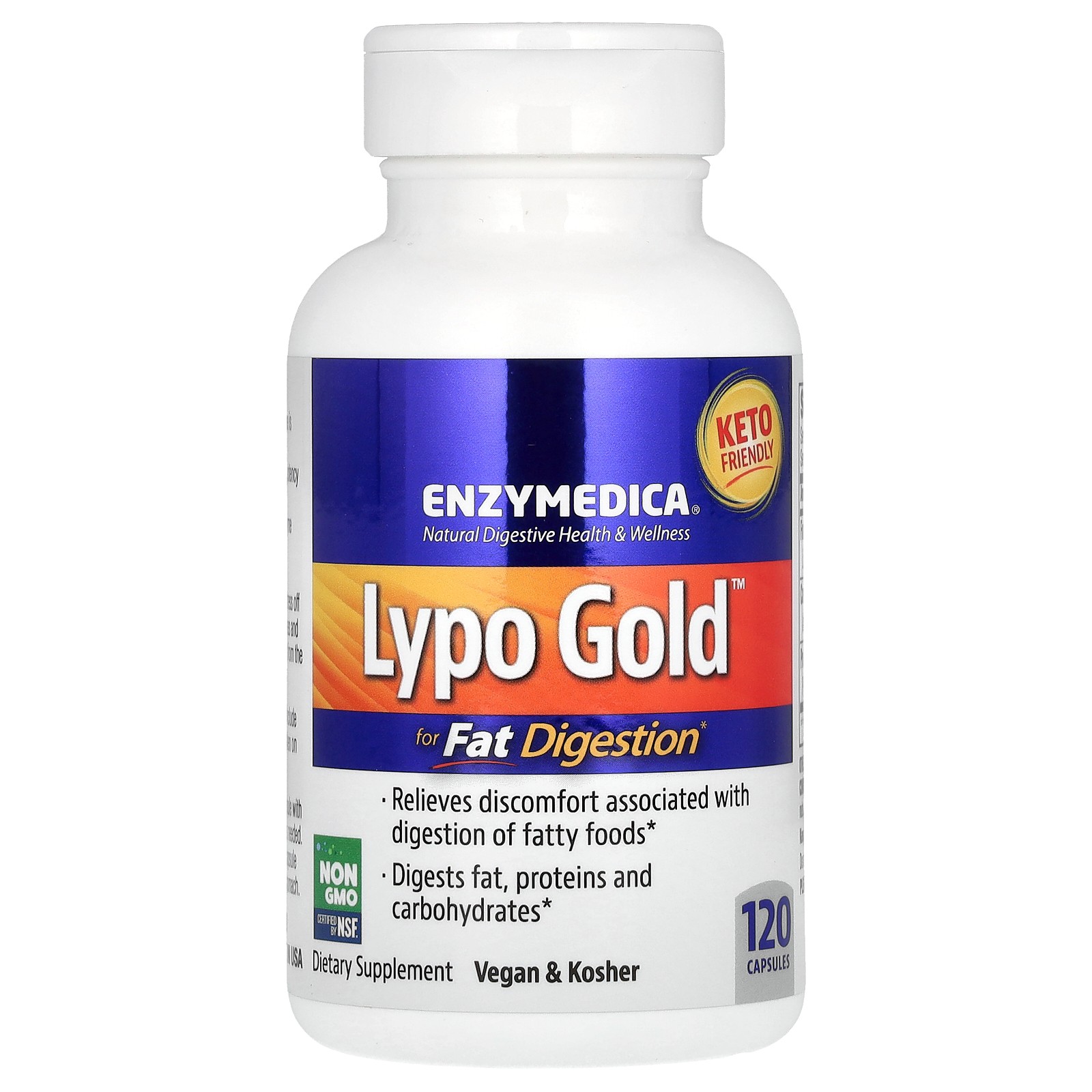 Lypo Gold, For Fat Digestion, 120 Capsules