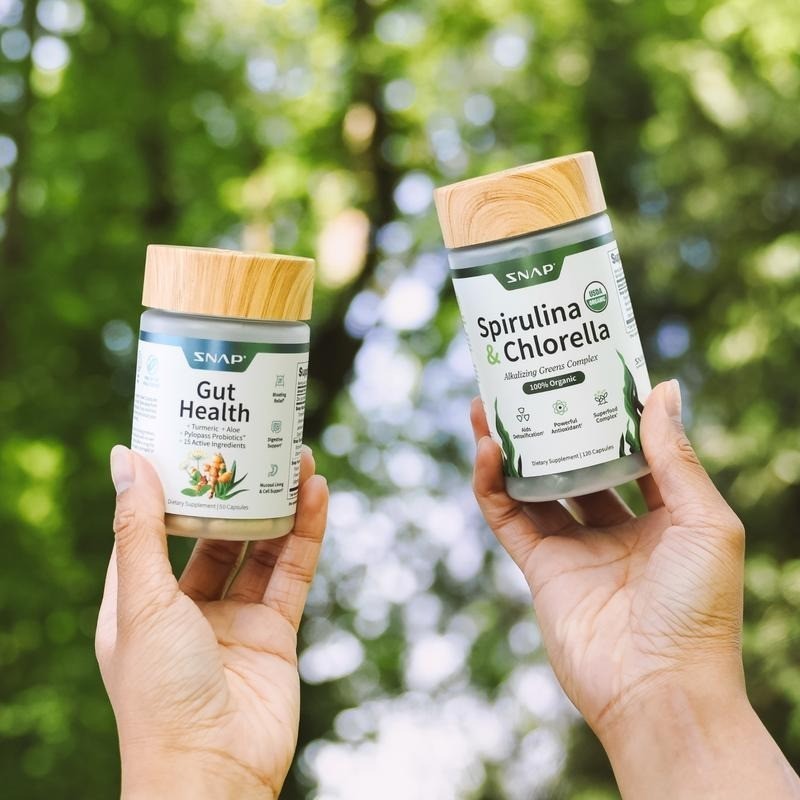 Gut Health Detox Duo Spirulina Chlorella Digestive Immune Support