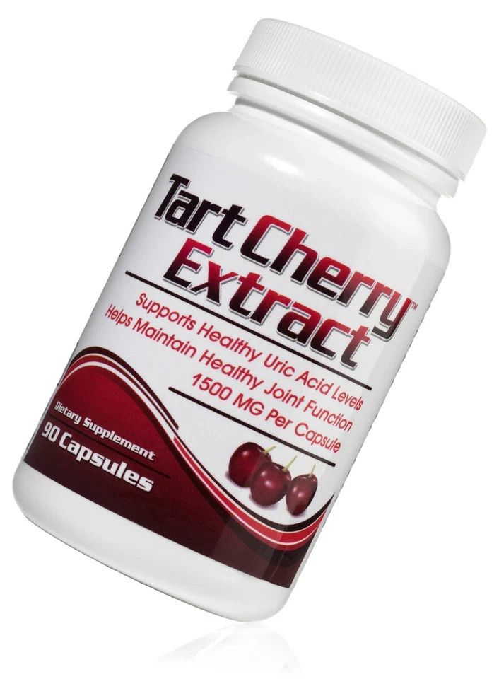 Tart Cherry Maximum Strength 1500mg Extract – 90 Capsules – Gout Pain Pack Of 1