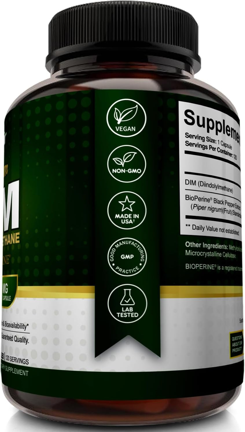 Nutriflair DIM 400Mg with Bioperine 120 Capsules