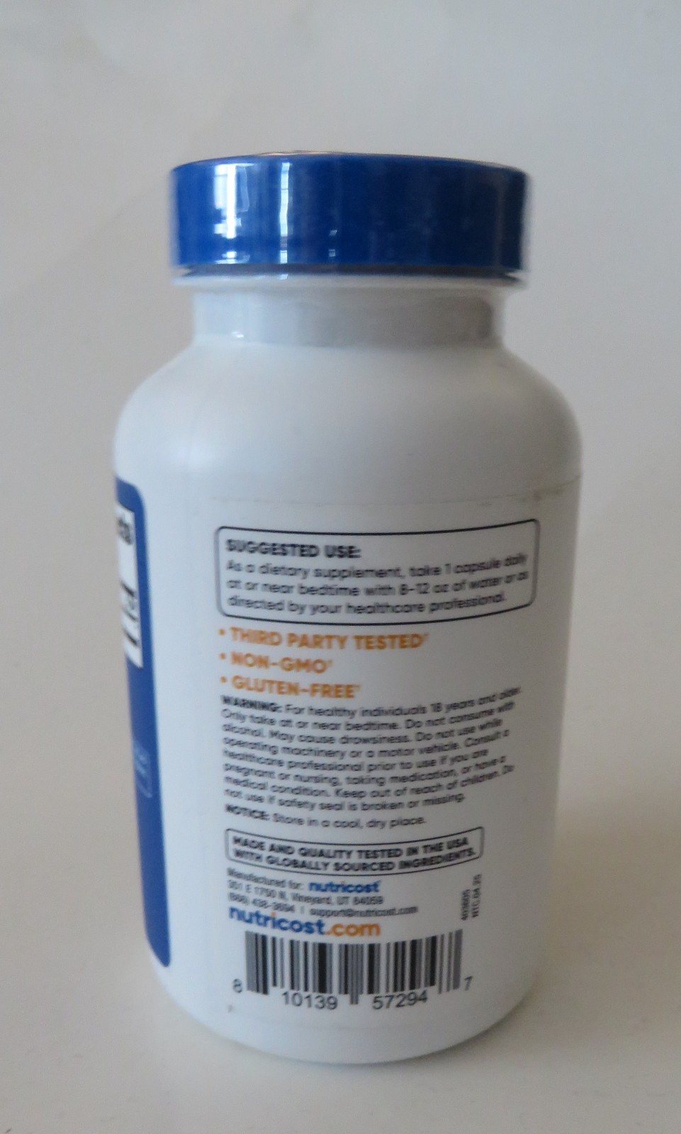 Nutricost Melatonin 5mg, 240 Capsules – 5mg Per Serving Exp. 04/2028 NEW