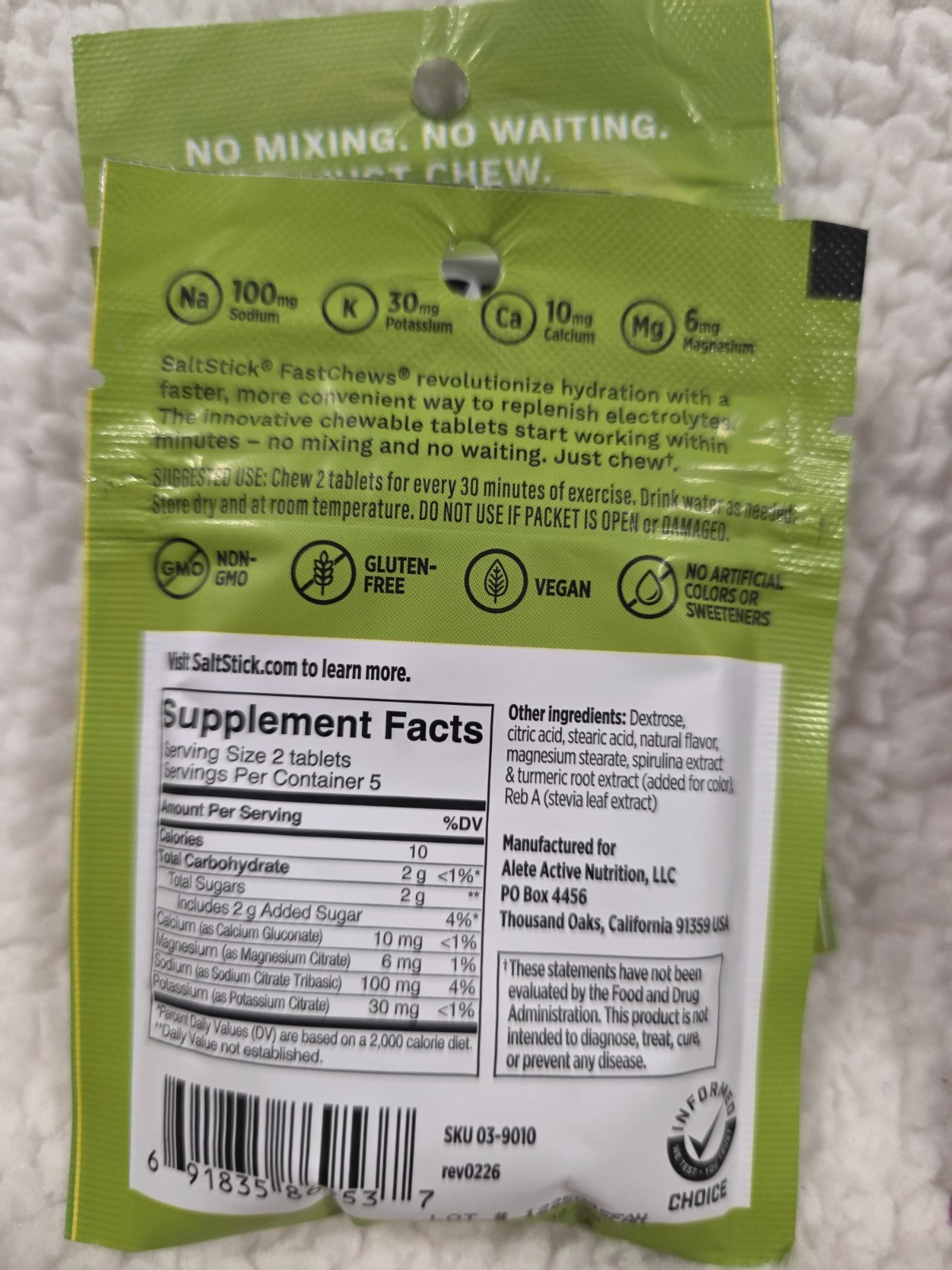 Salt Stick Chewable Electrolytes-2 Pink Lemonade, Green Apple, Mixed Berry