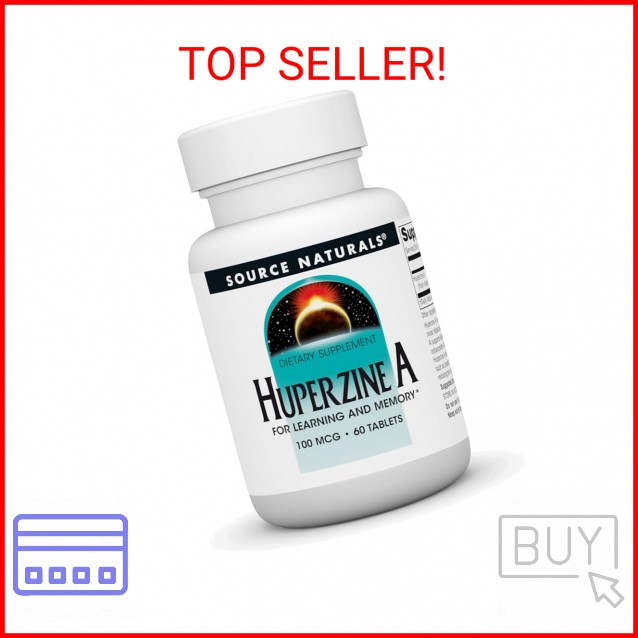 Source Naturals Huperzine A for Learning & Memory* – 100 mcg, 60 Tablets