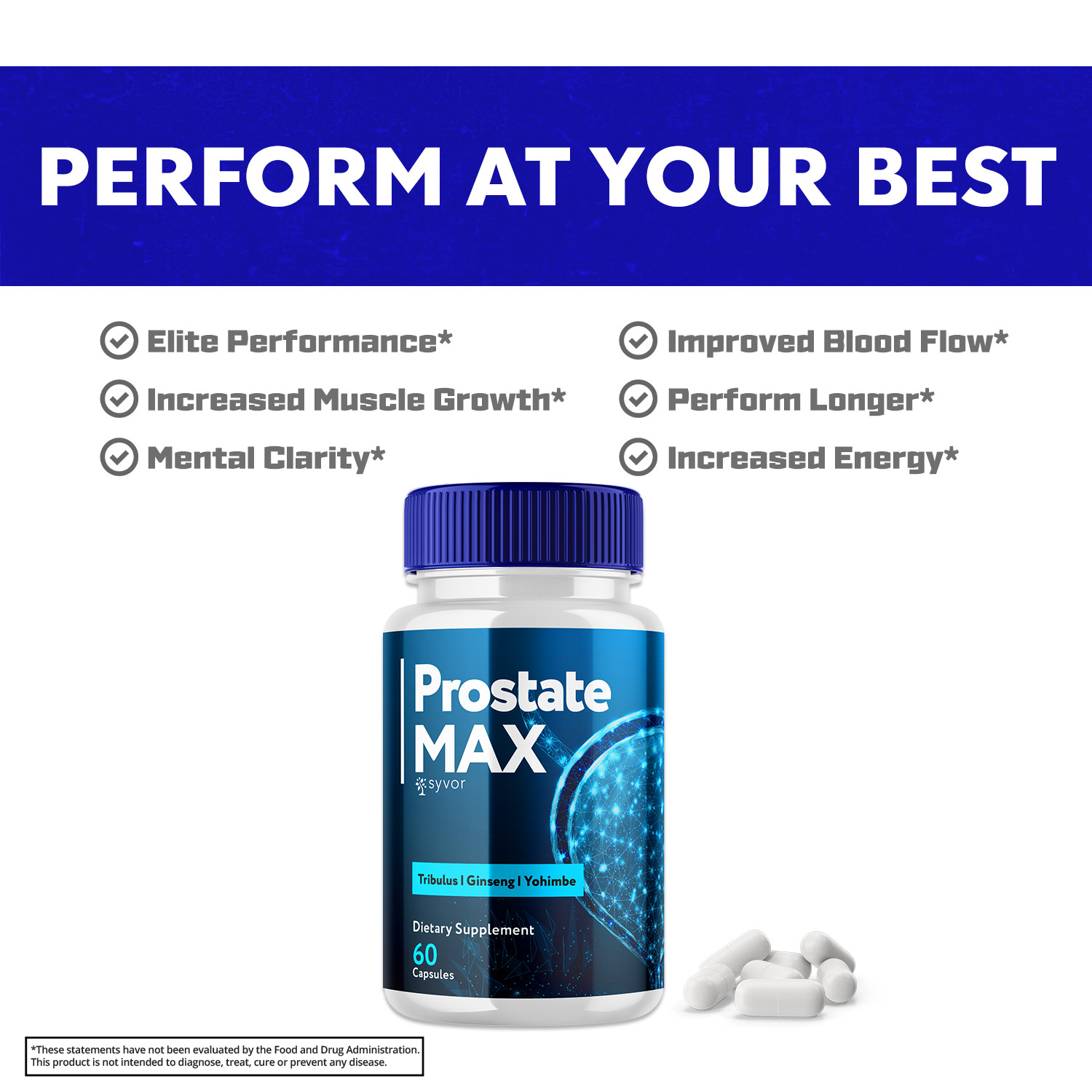 Prostate Max Formula Supplement Natural Vitamin for Health & Wellness 120 Caps