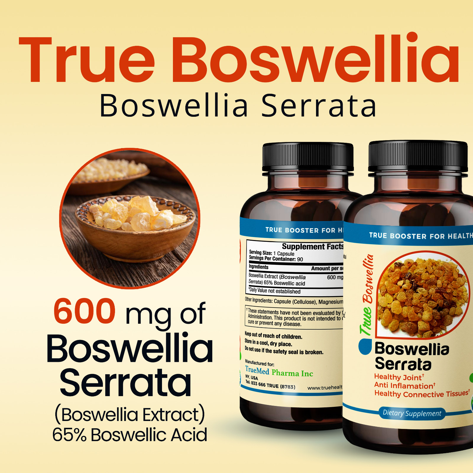 TrueMed- Boswellia Serrata Extract /Healthy Joints and Cartilage Function