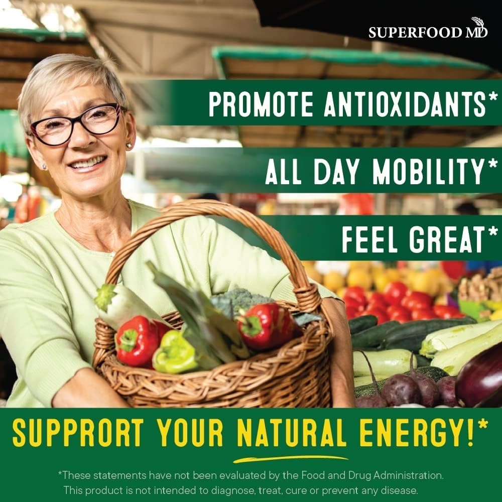 Ultimate Superfood Blend – 360 Olive Leaf-Infused Fruit & Veggie Capsules