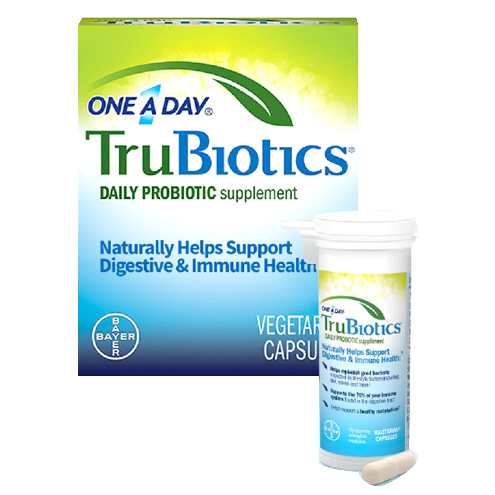 TruBiotics Daily Probiotic, 60 Capsules – Gluten Free, Soy Free Digestive + I…