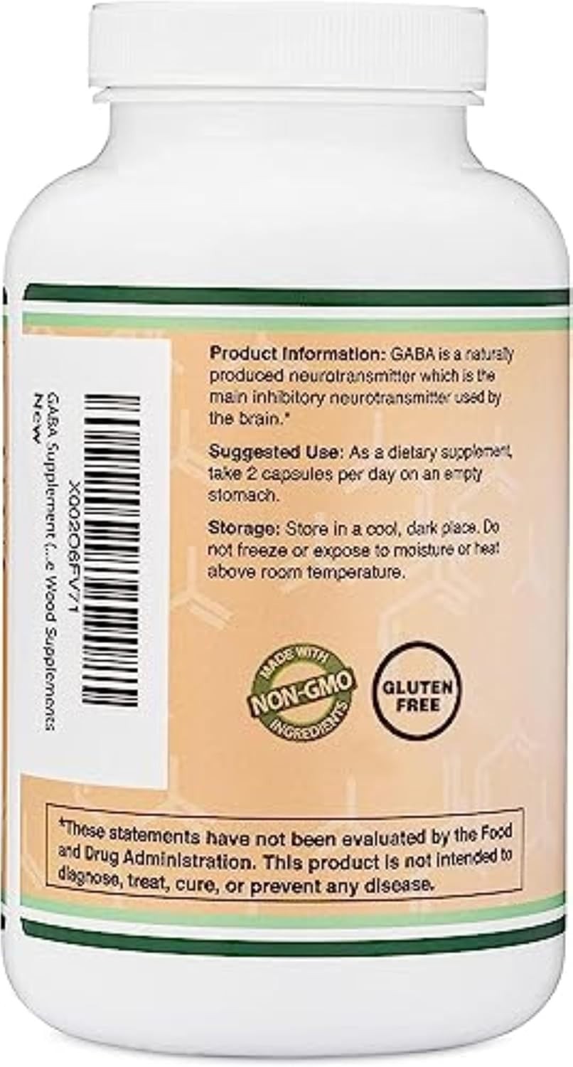 GABA Supplement (300 Capsules, 1,000mg per 300 Count (Pack of 1), Red